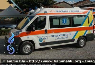 Fiat Ducato X250
Misericordia di Capannori
Allestita Orion
Parole chiave: Fiat Ducato_X250 Ambulanza