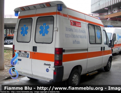 Fiat Ducato II Serie
118 Parma Soccorso
Azienda USL di Parma
Presidio Ospedaliero di Fidenza - San Secondo Parmense
Ambulanza "PR 04"

Parole chiave: Fiat_Ducato_II_Serie_118_Parma