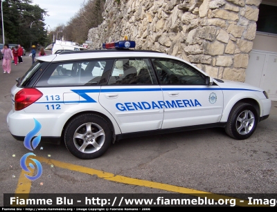 Subaru Outback II serie
Repubblica di San Marino
Gendarmeria
POLIZIA 126
Parole chiave: Subaru Outback_IIserie RSM_Polizia_126