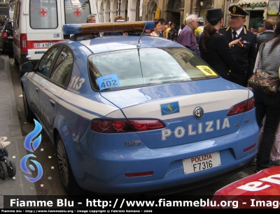 Alfa Romeo 159
Polizia di Stato
Polizia Stradale di scorta al "Giro d'Italia 2008" di ciclismo
POLIZIA F7316
Parole chiave: Alfa-Romeo 159 PoliziaF7316