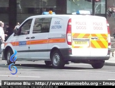 Mercedes-Benz Vito II serie 
Great Britain - Gran Bretagna
 London Metropolitan Police
"dog section" (nucleo cinofilo)
Parole chiave: Mercedes-Benz Vito_IIserie