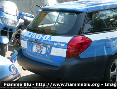 Subaru Legacy AWD III serie
Polizia di Stato
Polizia Stradale in servizio sulla A12 (Sestri Levante - Livorno) SALT
con disco 113, assegnato alla sottosezione di Viareggio, dove svolge servizio anche sulla viabilità ordinaria
POLIZIA F4036
Parole chiave: Subaru Legacy_Awd_IIIserie PoliziaF4036