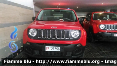 Jeep Renegade
Vigili del Fuoco
Comando Provinciale di Roma
VF 27756
Parole chiave: Jeep Renegade VF27756