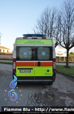 Fiat Ducato X250 2.3 JTD
P.A. Croce Verde Civitanova Marche
Immatricolazione 2006.
Allestimento "MAF".
Ambulanza usata per trasporti assistiti di emergenza ospedaliera e trasporti neonatali con termoculla.
Demolita per incendio.
Parole chiave: Fiat Ducato_X250 Ambulanza