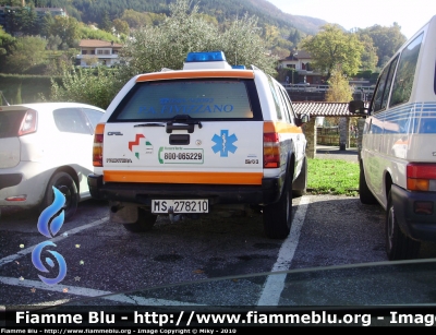 Opel Frontera 4x4 I Serie
Pubblica Assistenza Avis Fivizzano (MS)
Ex Ambulanza di Tipo B
Protezione Civile
Allestita dalla defunta WSD Italia di Grugliasco (TO)
Parole chiave: Opel Frontera_ISerie_4x4 Ambulanza