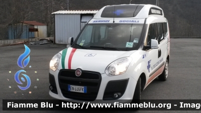 Fiat Doblò III serie
Pubblica Assistenza Croce Azzurra Comano
Servizi Sociali
Sigla Veicolo: "Hotel 50"
Allestimento "Orion"
