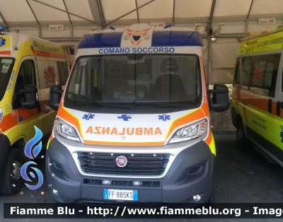 Fiat Ducato X290
Pubblica Assistenza Croce Azzurra Comano
Sigla Veicolo: "Hotel 10"
Allestimento "QTX Ambitalia"
Ambulanza di emergenza
