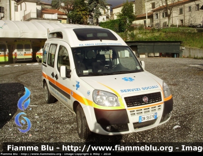 Fiat Doblò II Serie
Pubblica Assistenza Croce Azzurra Comano
Servizi Sociali
Sigla Veicolo: "Hotel 48"
Allestimento "Orion"
Parole chiave: Fiat Doblò_IISerie Servizi_Sociali