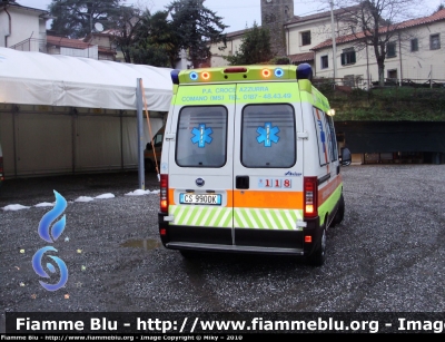 Fiat Ducato III Serie
Pubblica Assistenza Croce Azzurra Comano
Sigla Veicolo: "Hotel 04"
Allestimento "Aricar"
Parole chiave: Fiat Ducato_IIISerie Ambulanza 118_Comano