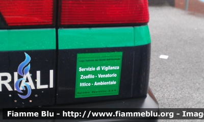 Alfa Romeo 155 II serie
Guardie Zoofile
Lega Italiana dei Diritti dell'Animale (L.I.D.A.)
Squadra Operativa G.P.G. di La Spezia
Particolare logo posteriore
Parole chiave: Alfa-Romeo 155_IIserie