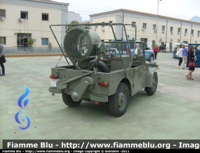 Fiat A.R. 55 Campagnola 
Polizia di Stato 
Mezzo con Cellula Fotoelettrica livrea verde 
POLIZIA 32114
Parole chiave: Fiat Campagnola Polizia32114