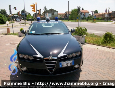 Alfa Romeo 159
Corpo Intercomunale di Polizia Locale
Occhiobello (RO)
Allestita Bertazzoni
POLIZIA LOCALE YA 231 AB
Parole chiave: Alfa-Romeo 159 PL_Corpo_Intercomunale_Occhiobello PoliziaLocaleYA231AB