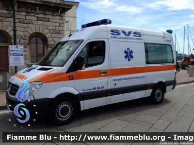 Mercedes-Benz Sprinter III serie 
13 - Società Volontaria di Soccorso Livorno
Allestita Bollanti
Parole chiave: Mercedes-Benz Sprinter_IIIserie Ambulanza