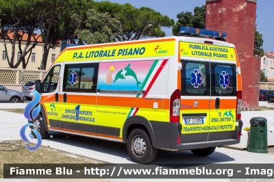 Fiat Ducato X250
Pubblica Assistenza Litorale Pisano
Trasporto Neonatale Protetto - STEN
Nuova livrea
Allestita MAF
Parole chiave: Fiat Ducato_X250 Ambulanza