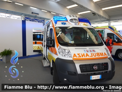 Fiat Ducato X250
Misericordia di Pontedera
Allestita Aricar Top
Esposta al REAS 2011
Parole chiave: Fiat Ducato_X250 Ambulanza 118_Pisa Reas_2011