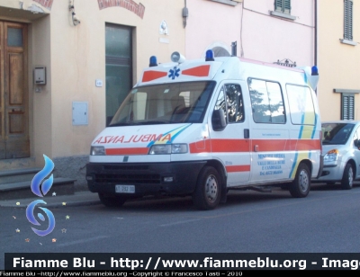 Fiat Ducato II serie
Misericordia Valli della Bure e Candeglia
Allestita Savio
Parole chiave: Fiat Ducato_IIserie 118_Pistoia Ambulanza