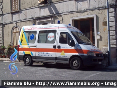 Fiat Ducato III serie
Misericordia di Monsummano Terme (PT)
Allestita Mariani Fratelli
CODICE AUTOMEZZO: 44
Parole chiave: Fiat Ducato_IIIserie Ambulanza