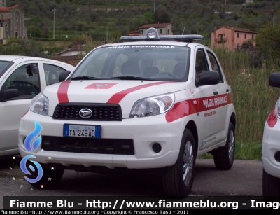 Daihatsu Terios II serie
Polizia Provinciale Siena
POLIZIA LOCALE YA 249 AD
CODICE AUTOMEZZO 19
Parole chiave: Daihatsu Terios_IIserie PoliziaLocaleYA249AD