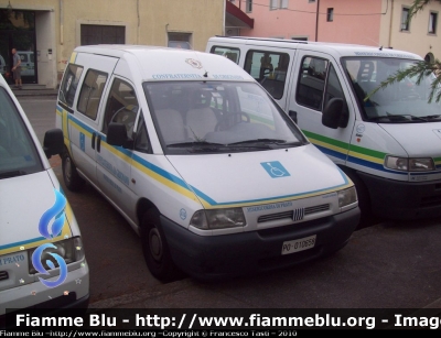 Fiat Scudo I serie
Misericordia Di Grignano
Servizi Sociali
Allestita Alessi E Becagli 
CODICE AUTOMEZZO: 215
Parole chiave: Fiat Scudo_Iserie