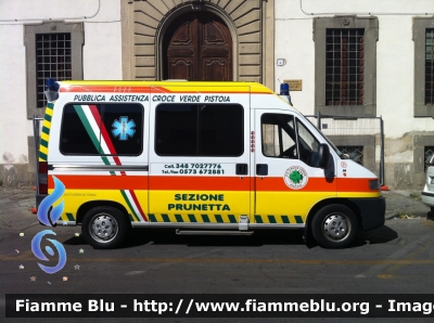 Fiat Ducato II serie
Pubblica Assistenza
Croce Verde Pistoia
Sezione Prunetta
Allestita Mariani Fratelli
CODICE AUTOMEZZO: 21
Parole chiave: Fiat Ducato_IIserie Ambulanza