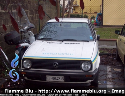 Volkswagen Golf II Serie
Misericordia di Cafaggio
Servizi Sociali
CODICE AUTOMEZZO: 333
"Veicolo Dismesso"
Parole chiave: Volkswagen Golf_IISerie Servizi_Sociali