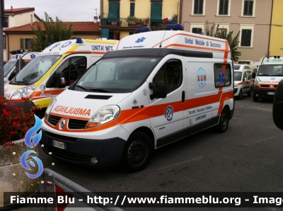 Renault Trafic II serie
Società Soccorso Pubblico Larciano (PT)
Allestita Mariani Fratelli
CODICE AUTOMEZZO: 57

Parole chiave: Renault Trafic_IIserie Ambulanza