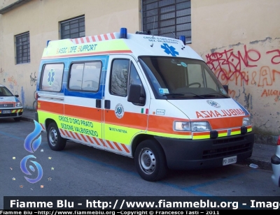 Fiat Ducato II Serie
P.A. Croce D'Oro Prato
Sezione Valbisenzio
Allestita Alessi & Becagli 
Ricondizionata Pegaso Bollanti
CODICE AUTOMEZZO: Alfa 39
Parole chiave: Fiat Ducato_IISerie Ambulanza