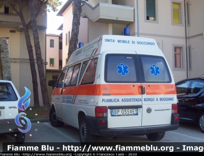 Volkswagen Transporter T4
P.A. Avis Borgo A Buggiano
Allestita Fratelli Mariani
CODICE AUTOMEZZO: 11
Parole chiave: Volkswagen Transporter_T4 Ambulanza 118_Pistoia