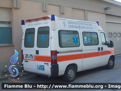 Fiat Ducato II serie
Azienda Ospedaliero Universitaria Senese (SI)
Allestita Alessi & Becagli
Parole chiave: Fiat Ducato_IIserie Ambulanza