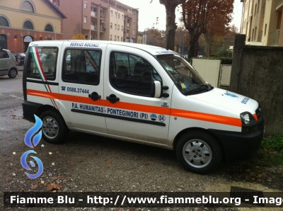 Fiat Doblò I serie
P.A. Humanitas Ponteginori (PI)
Servizi Sociali
Allestita Maf
CODICE AUTOMEZZO: 4
Parole chiave: Fiat Doblò_Iserie