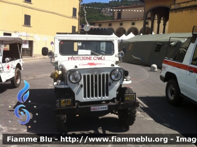 Jeep Willys
Croce Rossa Italiana
Comitato Locale San Marcello Pistoiese (PT)
Ambulaza allestita  Sirecom
Unità Soccorsi di Montagna
CRI 10091
Parole chiave: Jeep Willys CRI10091 Ambulanza