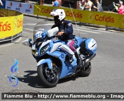 Yamaha FJR 1300 II serie
Polizia di Stato
Polizia Stradale
Allestimento Elevox
POLIZIA G3088
in scorta al Giro d'Italia 2022
Moto "23"
Parole chiave: Yamaha FJR 1300 II serie POLIZIA G3088 Giro_d_Italia 2022