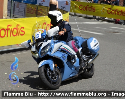 Yamaha FJR 1300 II serie
Polizia di Stato
Polizia Stradale
Allestimento Elevox
POLIZIA G3151
in scorta al Giro d'Italia 2022
Moto "8"
Parole chiave: Yamaha FJR 1300 II serie POLIZIA G3151 Giro_d_Italia_2022