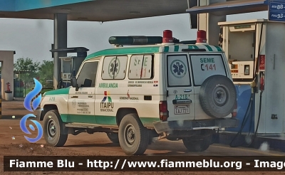 Toyota Land Cruiser
Paraguay
Ministero Salud Publica SEME
Parole chiave: Ambulanza Ambulance