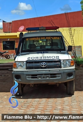 Toyota Land Cruiser
Paraguay
Cuerpo de Bomberos Voluntarios del Paraguay
18° Va.Ca. San José Limpio
