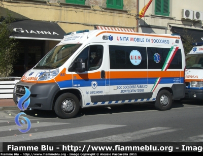 Fiat Ducato X250
Società Soccorso Pubblico Montecatini Terme
Allestita MAF
Codice Automezzo 63
Parole chiave: Fiat Ducato_X250 Ambulanza 118_Pistoia