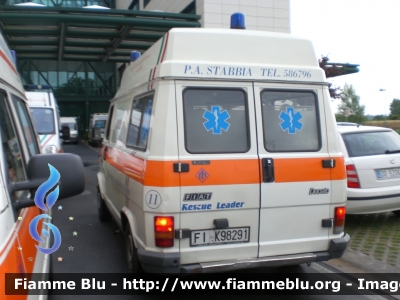 Fiat Ducato I serie
Pubblica Assistenza Stabbia (FI)
Allestita Mariani Fratelli
Parole chiave: Fiat Ducato_Iserie Ambulanza