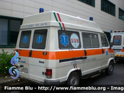 Fiat Ducato I serie
Pubblica Assistenza Stabbia (FI)
Allestita Mariani Fratelli
Parole chiave: Fiat Ducato_Iserie Ambulanza