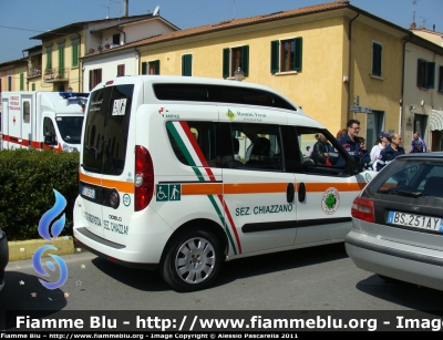 Fiat Doblò III Serie
Pubblica Assistenza Croce Verde Pistoia
Sez. Chiazzano
Servizi Sociali
Allestito Cevi Europea
Codice Automezzo:351
Parole chiave: Fiat Doblò_IIISerie Servizi_Sociali