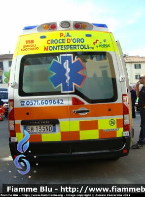 Renault Master IV serie
Pubblica Assistenza Croce d'Oro Montespertoli (FI)
Convenzionata 118 Empoli Soccorso
Allestita MAF
ALFA 26
Parole chiave: Renault Master_IVserie Pubblica_Assistenza_Croce_d'Oro_Montespertoli