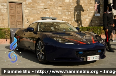 Lotus Evora S
Carabinieri
Nucleo Operativo Radiomobile
CC CX 313
Parole chiave: Lotus Evora_S CCCX313