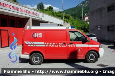 Volkswagen Transporter T5 
Vigili del Fuoco
Distretto di Trento
Corpo Volontario di Povo (TN)
Allestito Kofler Fahrzeugbau
VF 8H6 TN
Parole chiave: Volkswagen Transporter_T5 Vigili_del_Fuoco_Povo VF8H6TN