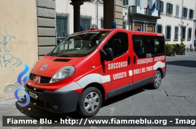 Renault Trafic II serie
Vigili del Fuoco 
Comando Provinciale di Grosseto
Nucleo NSSA
VF 24553
Parole chiave: Renault Trafic_IIserie VF24553