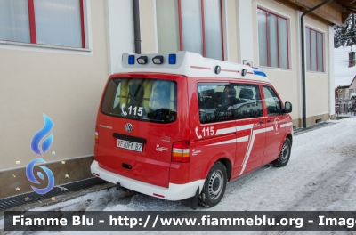 Volkswagen Transporter T5 
Vigili del Fuoco 
Unione Distrettuale Alta Val Pusteria
Corpo Volontario di Dobbiaco
Freiwillige Feuerwehr Toblach 
Allestimento Brandschutz
VF 0FN BZ
Parole chiave: Volkswagen Transporter_T5 VF0FNBZ