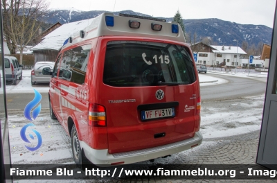 Volkswagen Transporter T5 
Vigili del Fuoco
Unione Distrettuale Bassa Val Pusteria
Corpo Volontario di Stegona 
Freiwillige Feuerwehr Stegen
Allestimento Brandschutz
VF FW 31V
Parole chiave: Volkswagen Transporter_T5 VFFW31V