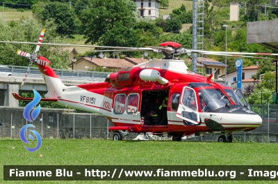 Agusta Westland AW139
Vigili del Fuoco
Servizio Aereo
Nucleo Elicotteri di Bologna
Drago VF 151
Parole chiave: Agusta Westland_AW139 VF151