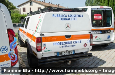 Nissan Navara II serie
Pubblica Assistenza Fornacette (PI)
Protezione Civile
Allestito Nepi Allestimenti
Parole chiave: Nissan Navara_IIserie