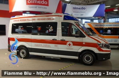 Volkswagen Crafter II serie 
Croce Rossa Italiana
Comitato Provinciale di Reggio Emilia
Allestita Ambitalia
Esposta al REAS 2018
Parole chiave: Volkswagen Crafter_IIserie REAS_2018