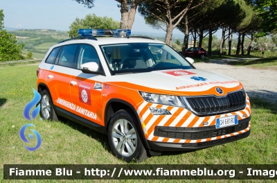 Skoda Kodiaq
Azienda USL Toscana Centro
118 Pistoia - Empoli
Postazione Fucecchio (FI)
Automedica Maxi Emergenze
Automezzo TC14
Allestita Orion
Parole chiave: Skoda_Kodiaq