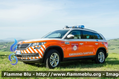 Skoda Kodiaq
Azienda USL Toscana Centro
118 Pistoia - Empoli
Postazione Fucecchio (FI)
Automedica Maxi Emergenze
Automezzo TC14
Allestita Orion
Parole chiave: Skoda_Kodiaq